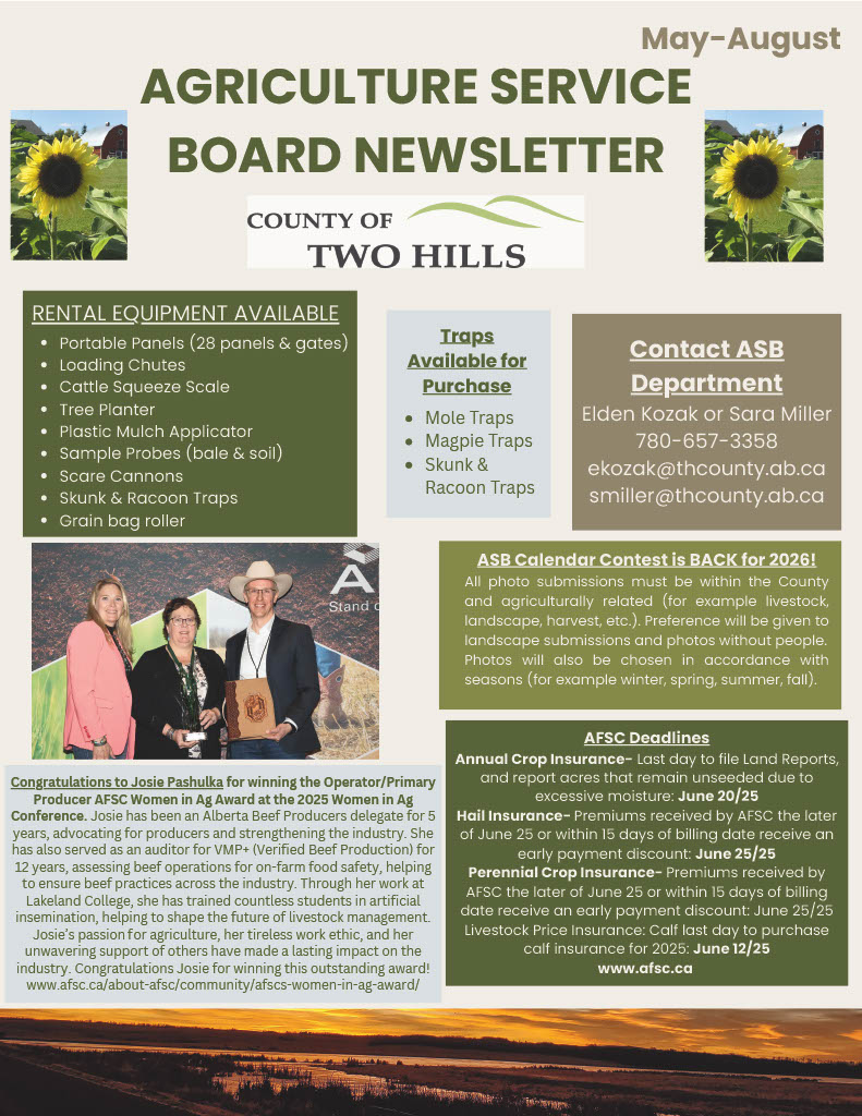 May August Newsletter Page 1