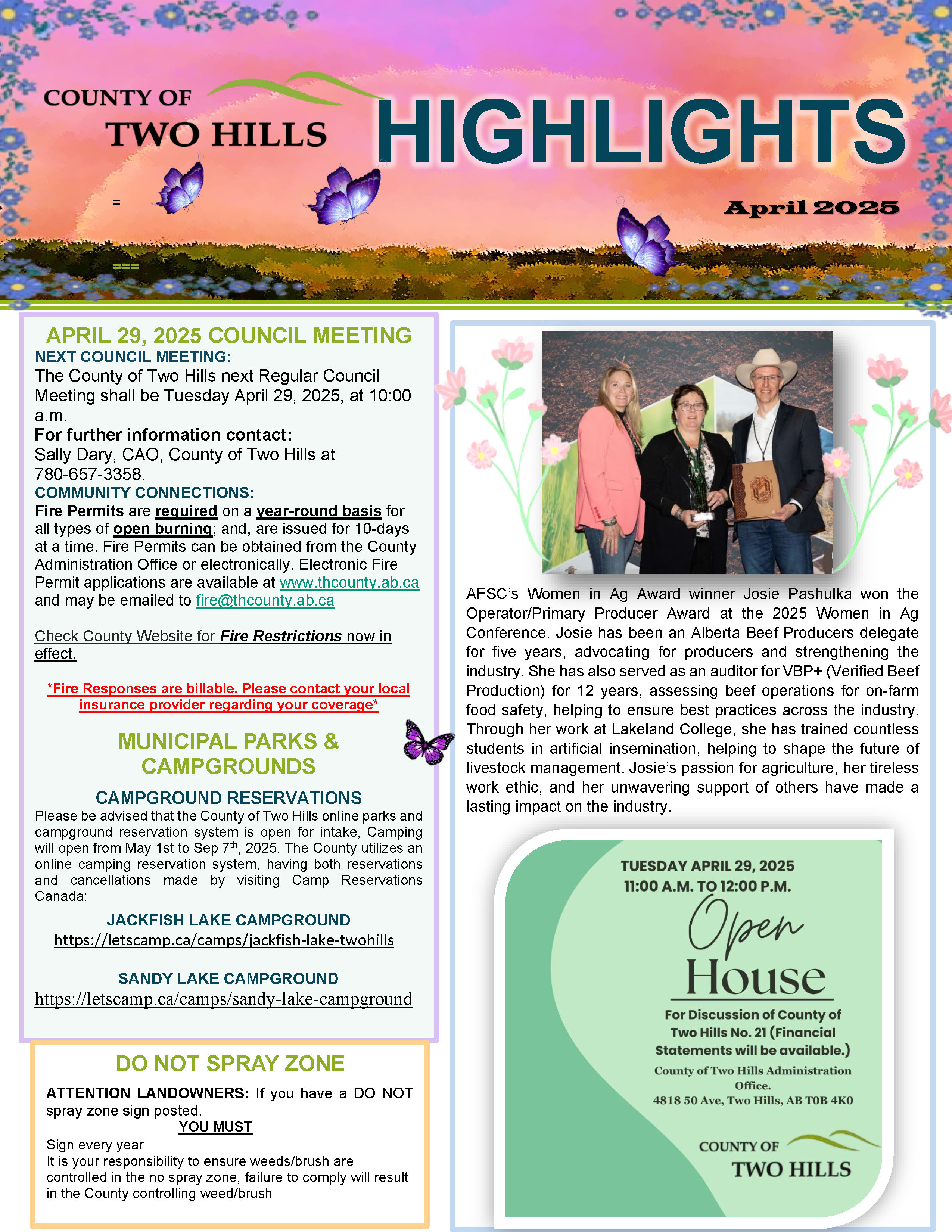 2025 04 01 April Highlights Page 1